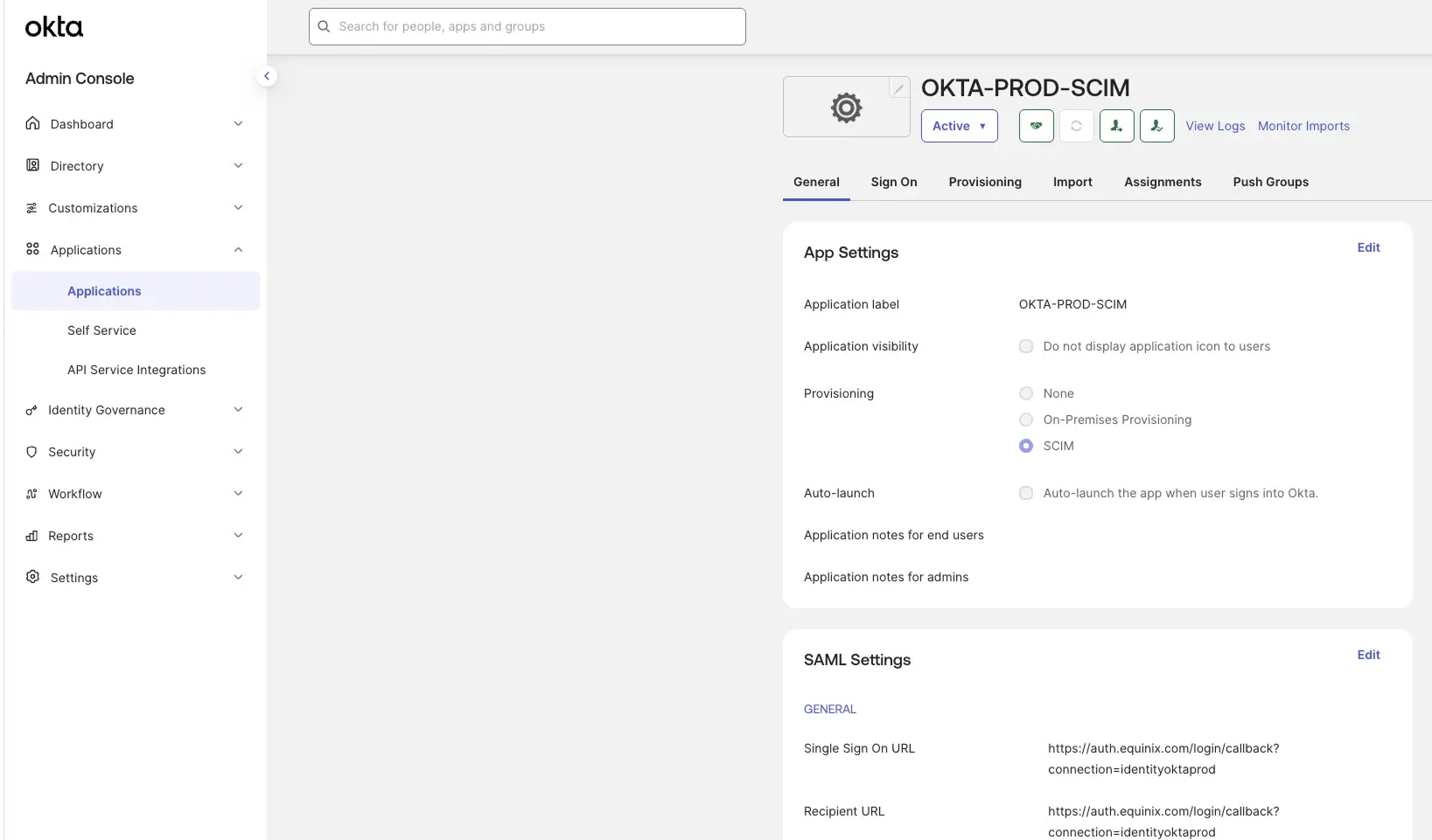 Configuring Application username to Custom in Okta SAML Settings