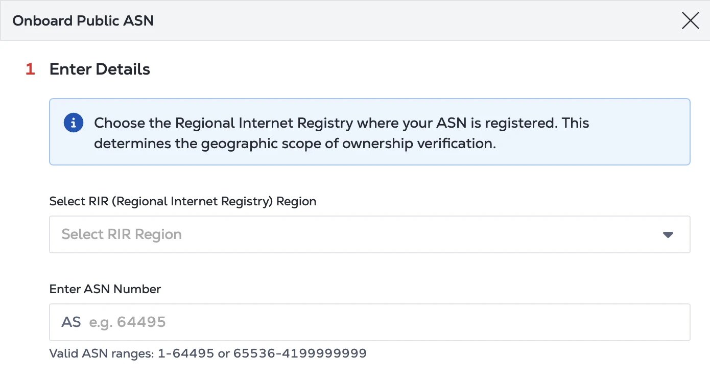 Onboard Public ASN