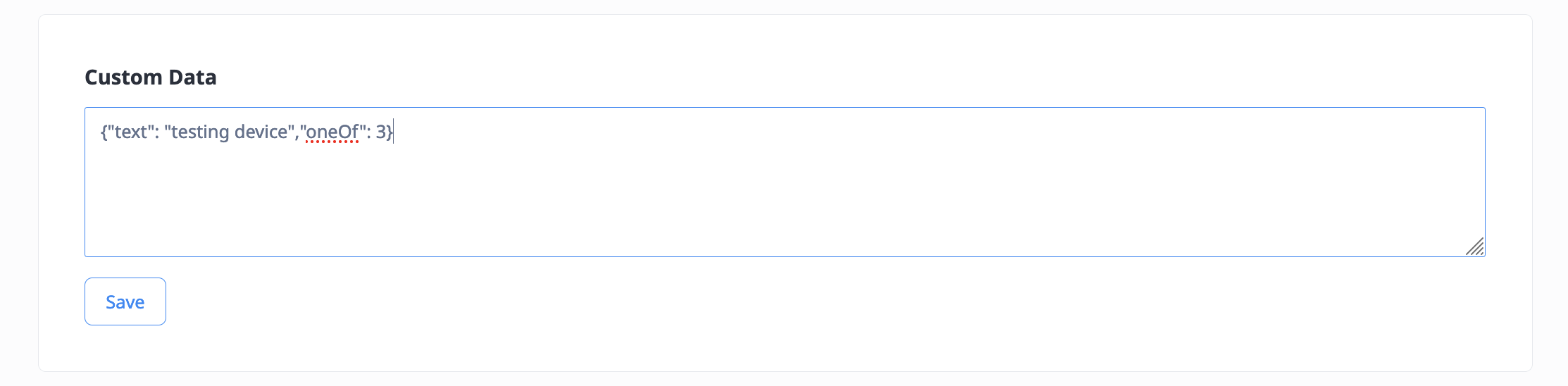 Modifying the Custom Data in the Console