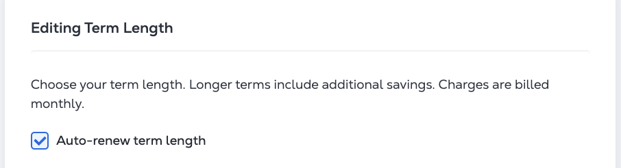 Edit term length