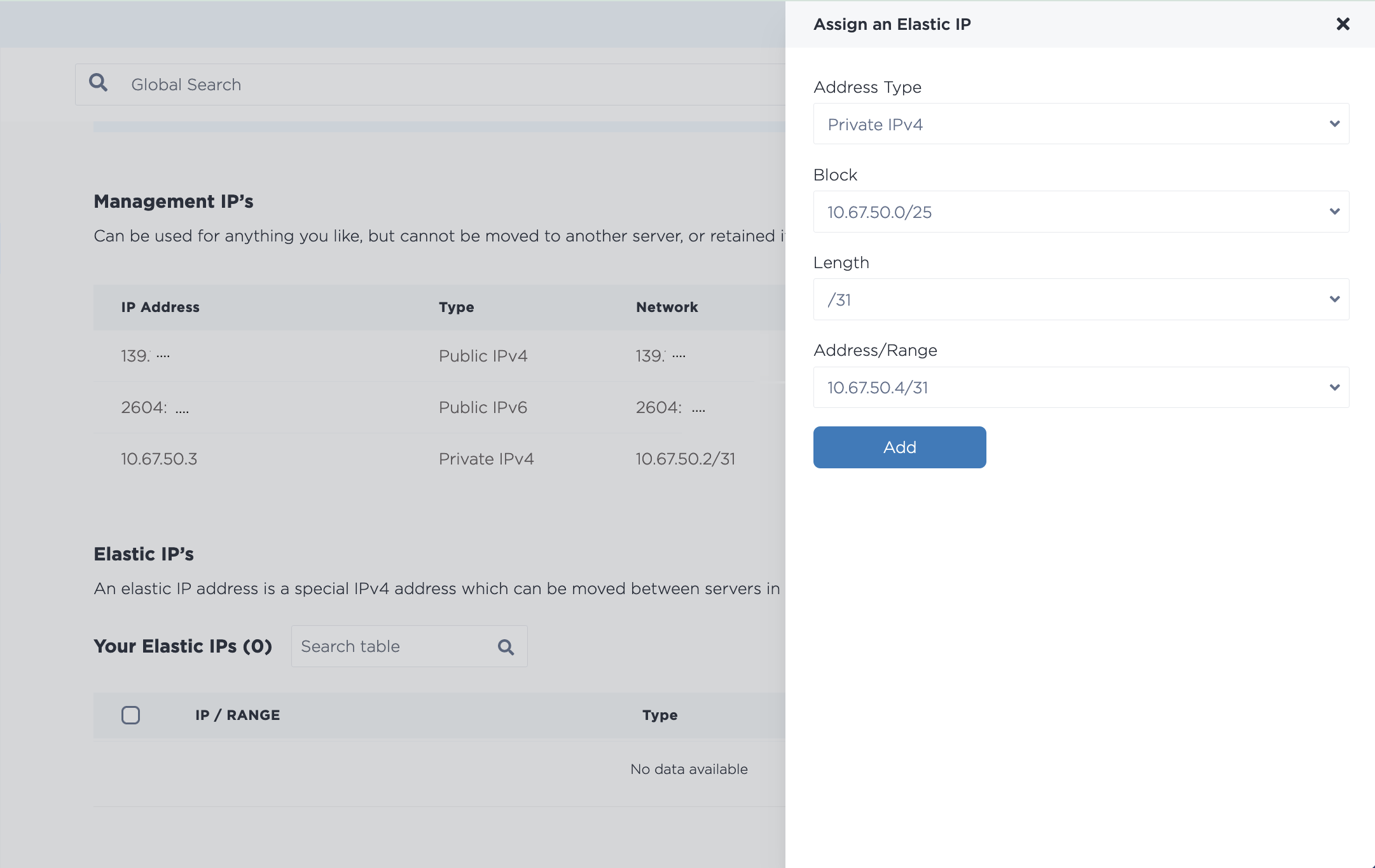 Assigning an Elastic IP to an Existing Server