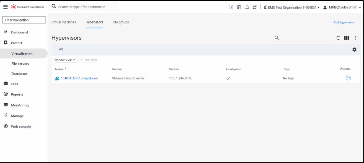 MPB image level protection pre-configured