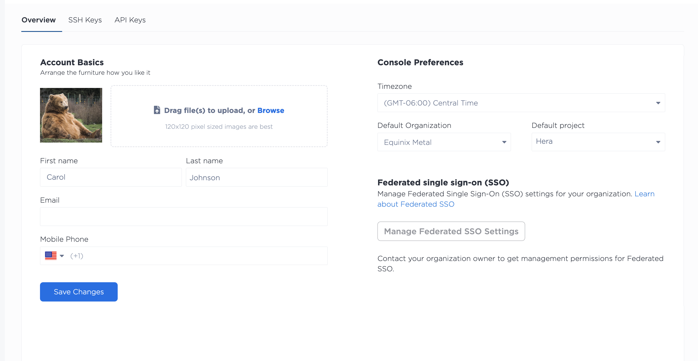 Non-owner SSO Manage Link in Console
