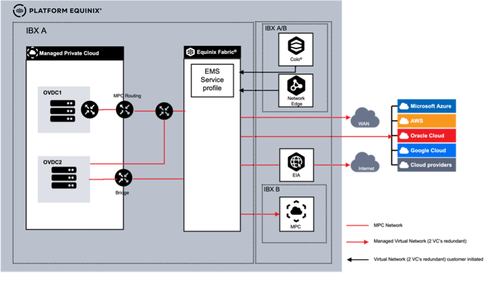 Connectivity Routed and Customer Routed with shared network