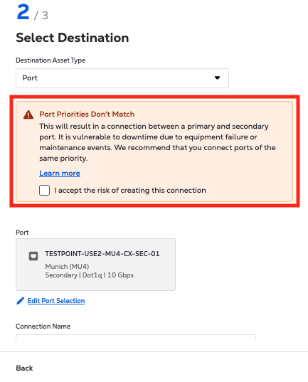 priority mismatch warning