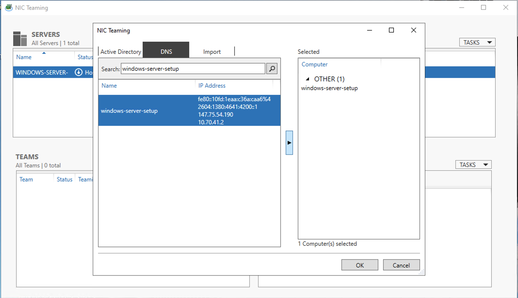 Searching and Adding the Local Server