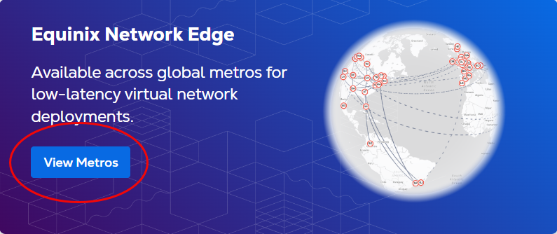 View Available Metros for Network Edge